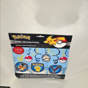 Pokemon Swirl Decorations with Pikachu and Friends